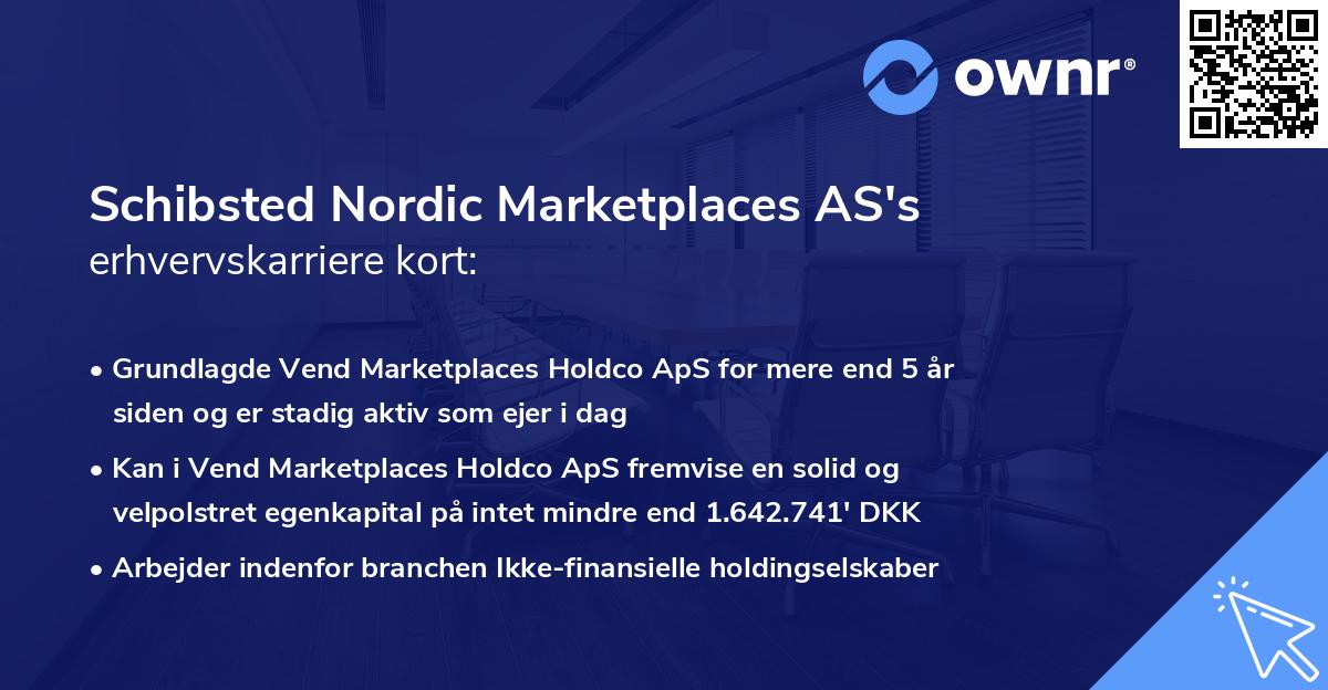 Schibsted Nordic Marketplaces AS's erhvervskarriere kort