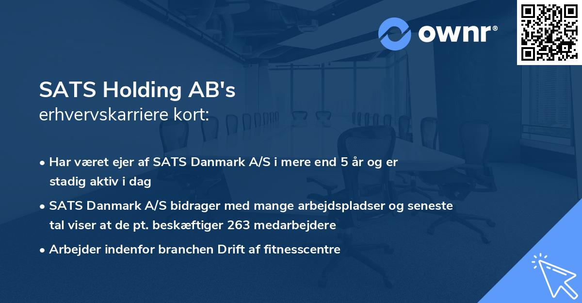 SATS Holding AB's erhvervskarriere kort