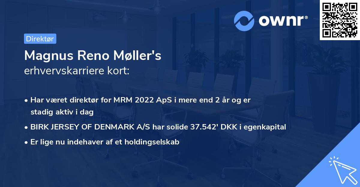 Magnus Reno Møller's erhvervskarriere kort
