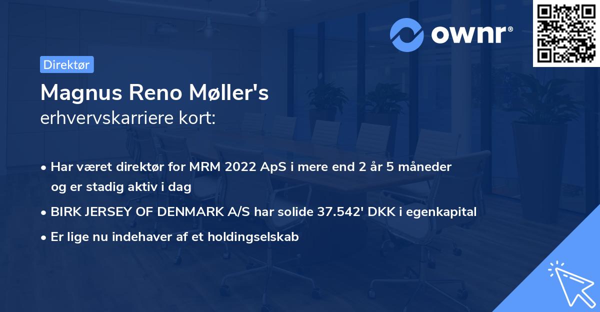 Magnus Reno Møller's erhvervskarriere kort