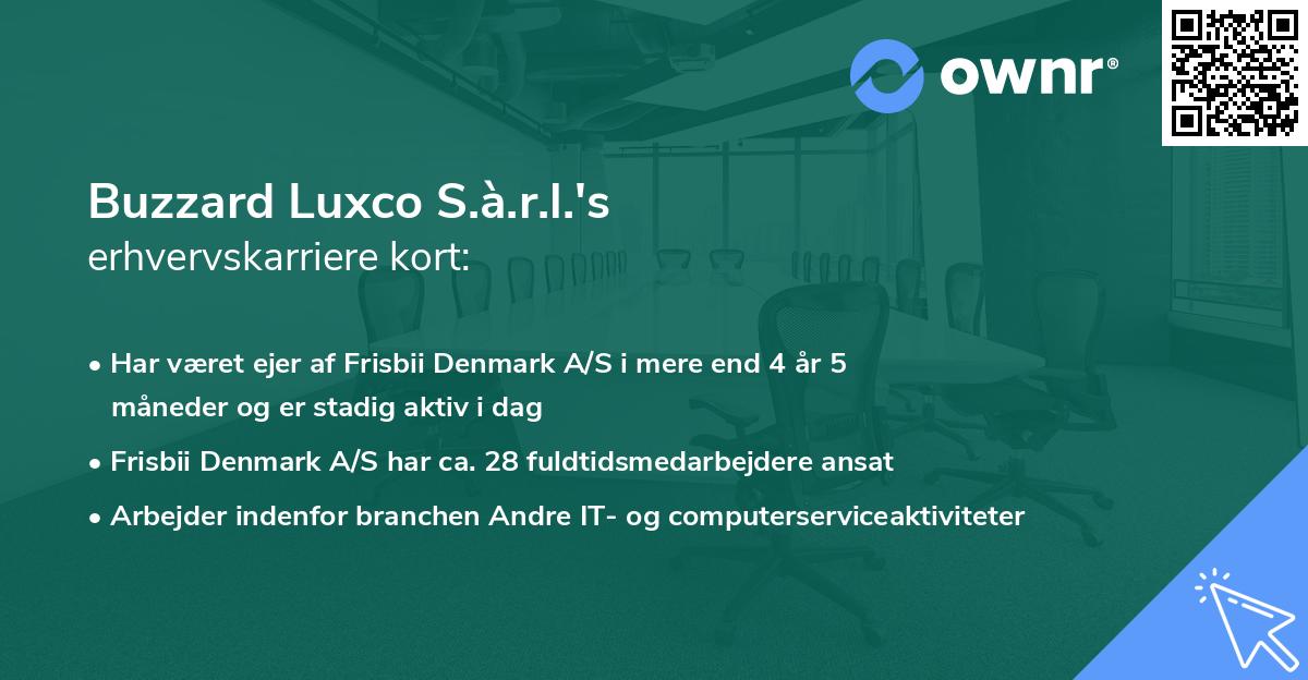 Buzzard Luxco S.à.r.l.'s erhvervskarriere kort