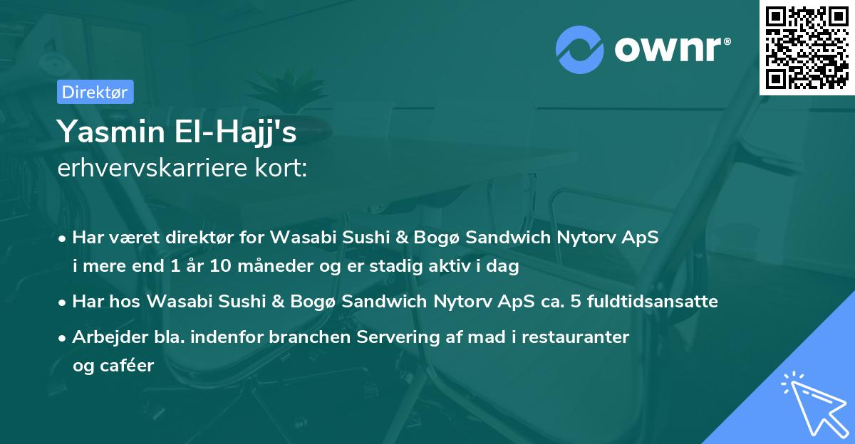 Yasmin El-Hajj's erhvervskarriere kort