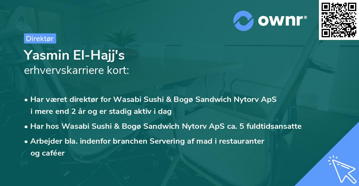 Yasmin El-Hajj's erhvervskarriere kort