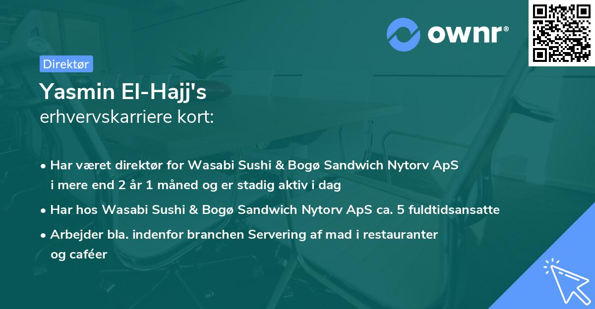 Yasmin El-Hajj's erhvervskarriere kort