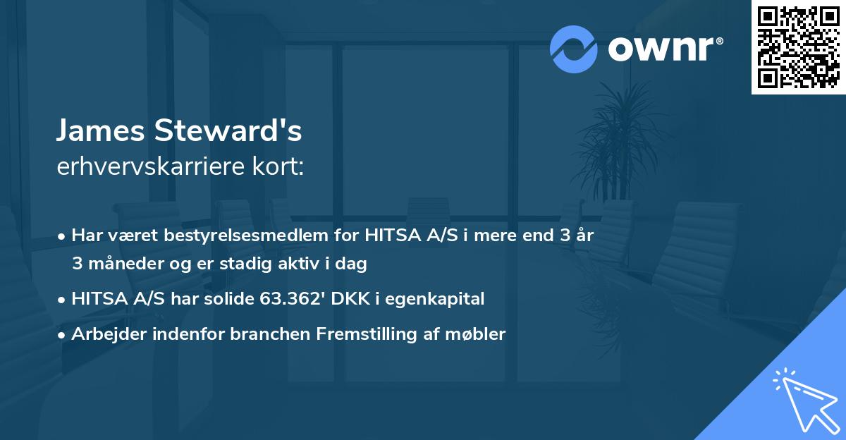 James Steward's erhvervskarriere kort