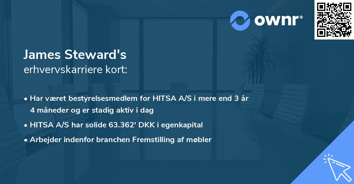 James Steward's erhvervskarriere kort
