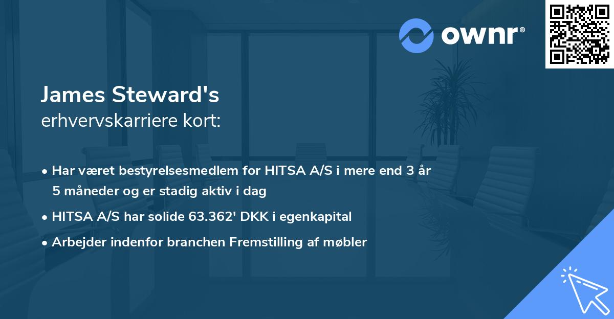 James Steward's erhvervskarriere kort