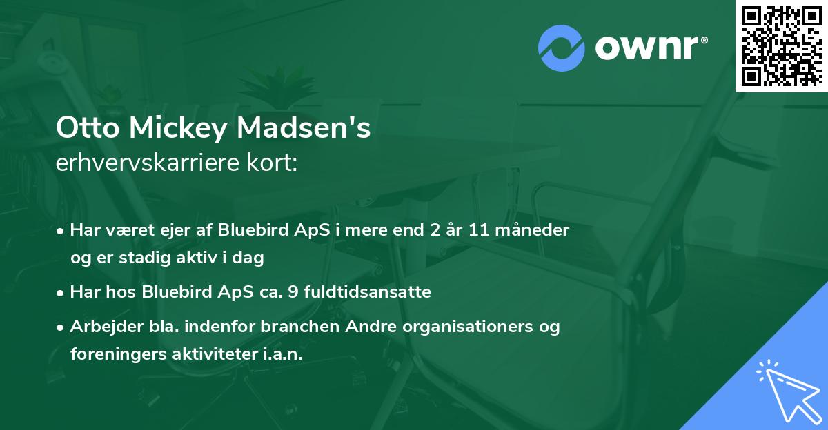 Otto Mickey Madsen's erhvervskarriere kort