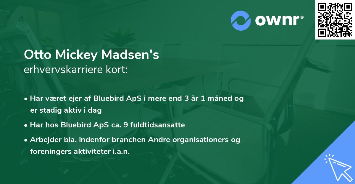 Otto Mickey Madsen's erhvervskarriere kort