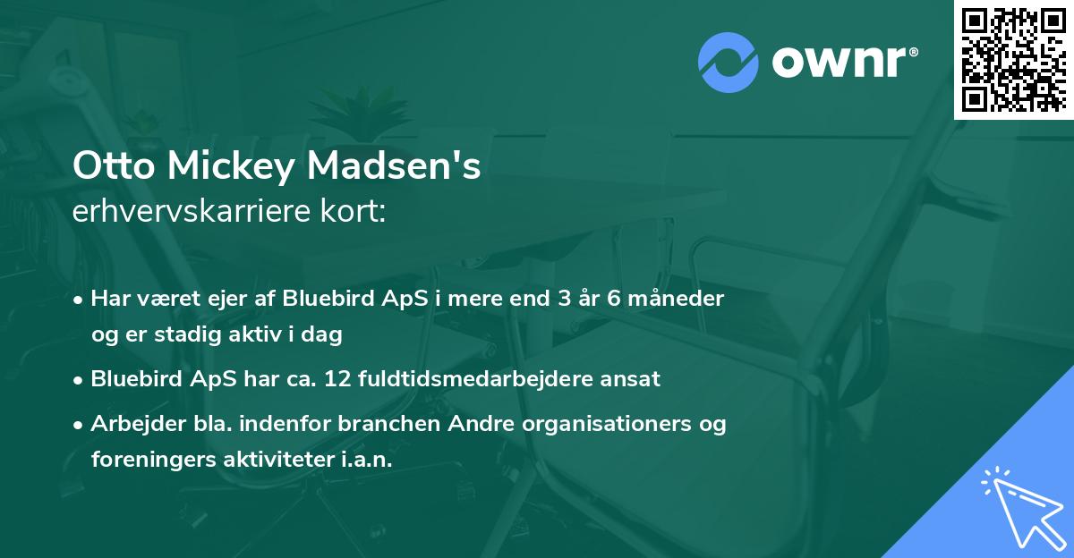 Otto Mickey Madsen's erhvervskarriere kort