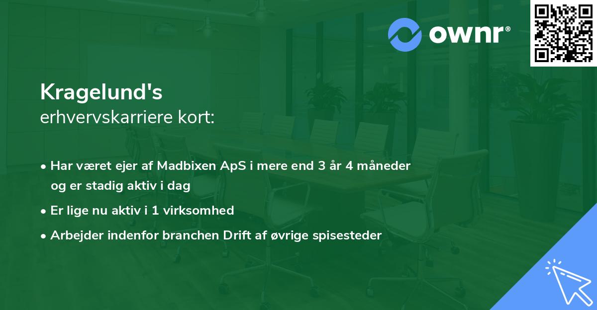 Kragelund's erhvervskarriere kort