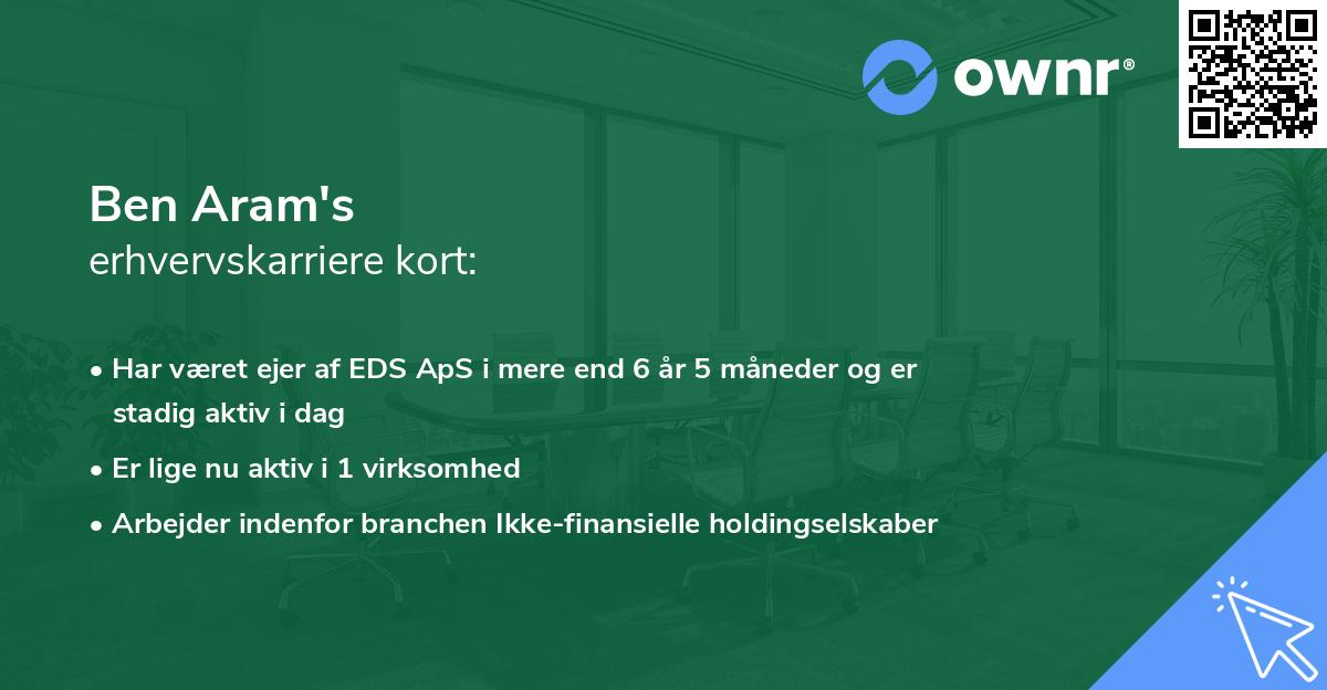 Ben Aram's erhvervskarriere kort