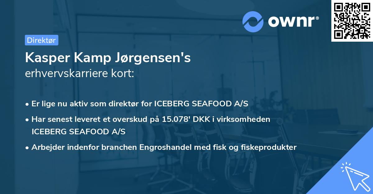 Kasper Kamp Jørgensen's erhvervskarriere kort