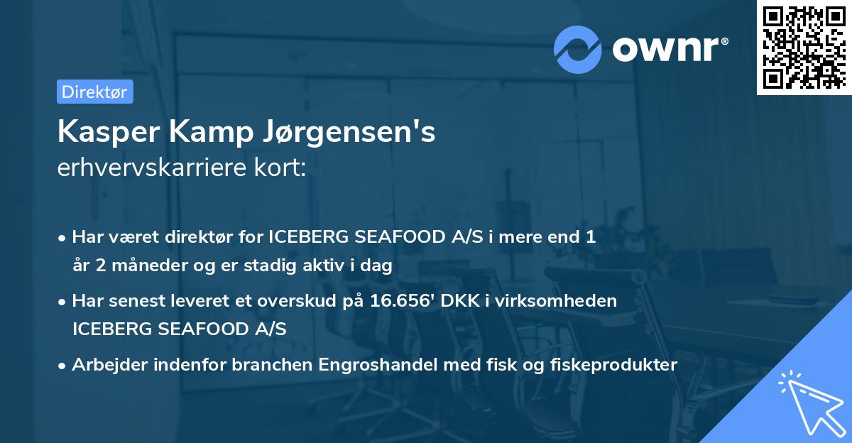 Kasper Kamp Jørgensen's erhvervskarriere kort