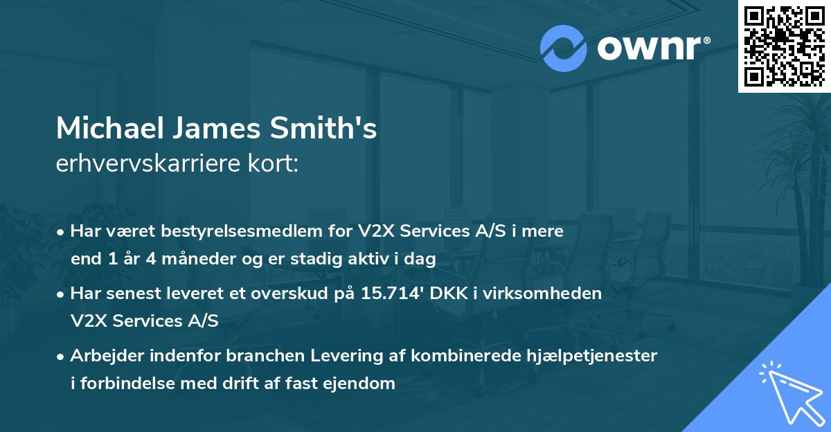 Michael James Smith's erhvervskarriere kort