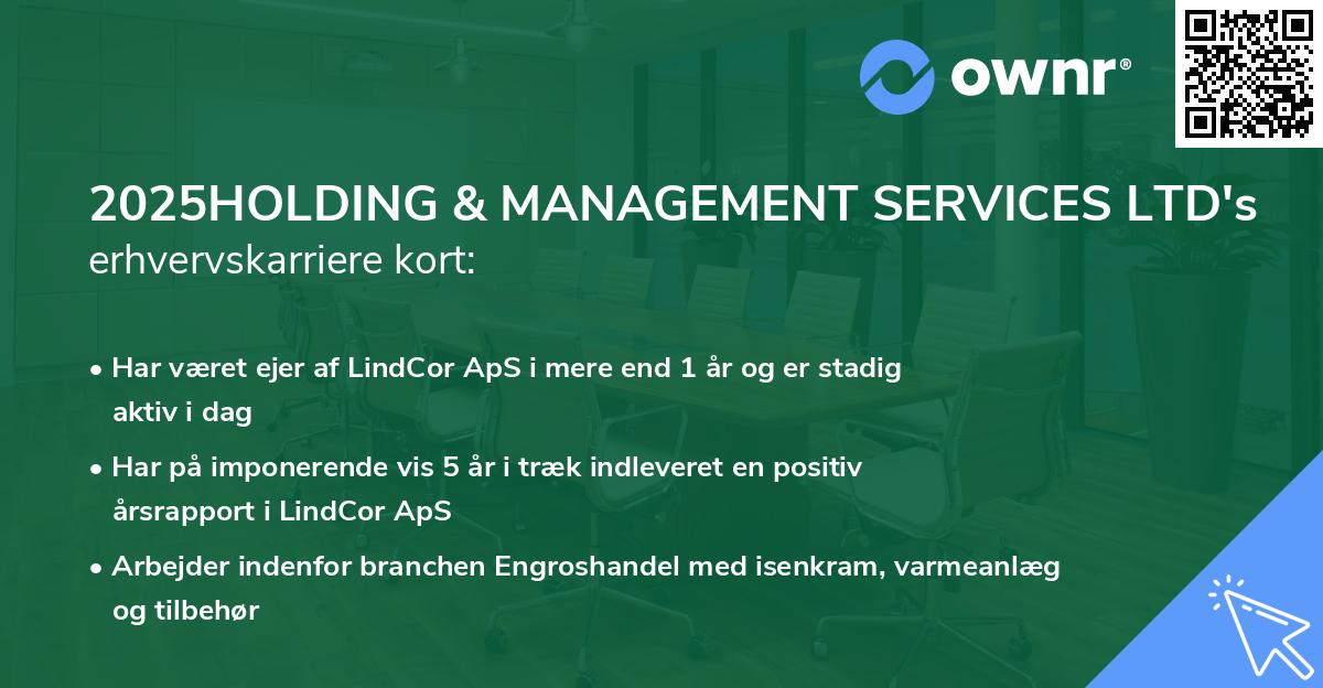 2025HOLDING & MANAGEMENT SERVICES LTD's erhvervskarriere kort