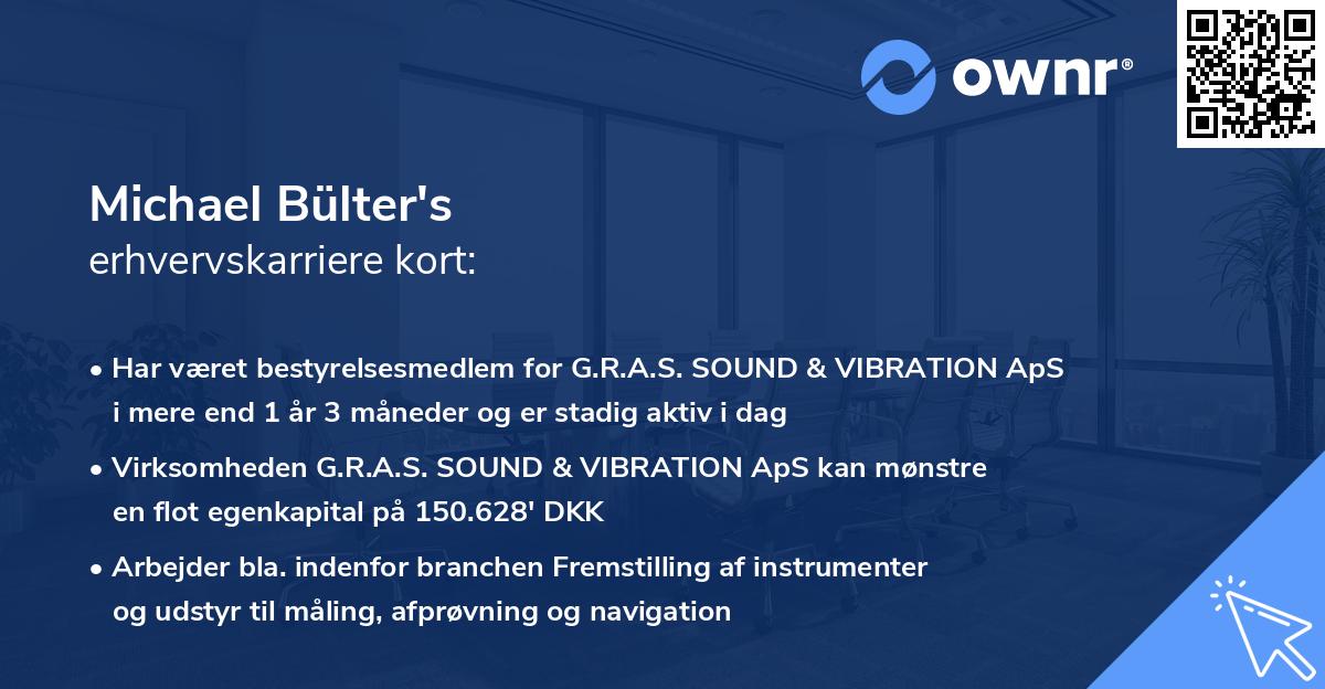 Michael Bülter's erhvervskarriere kort