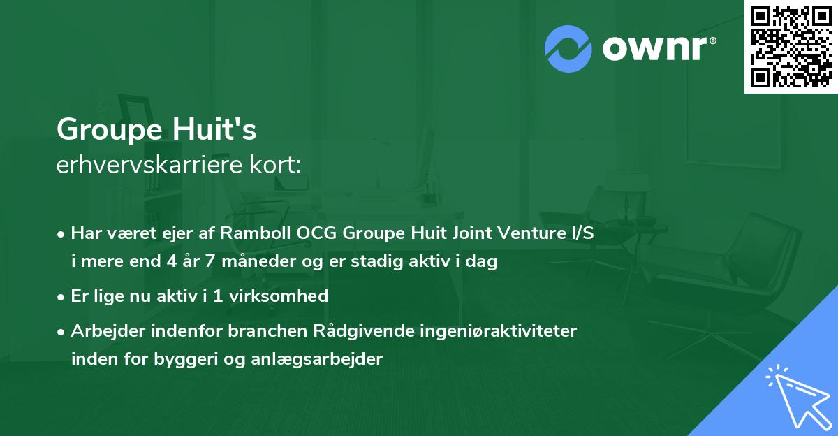 Groupe Huit's erhvervskarriere kort
