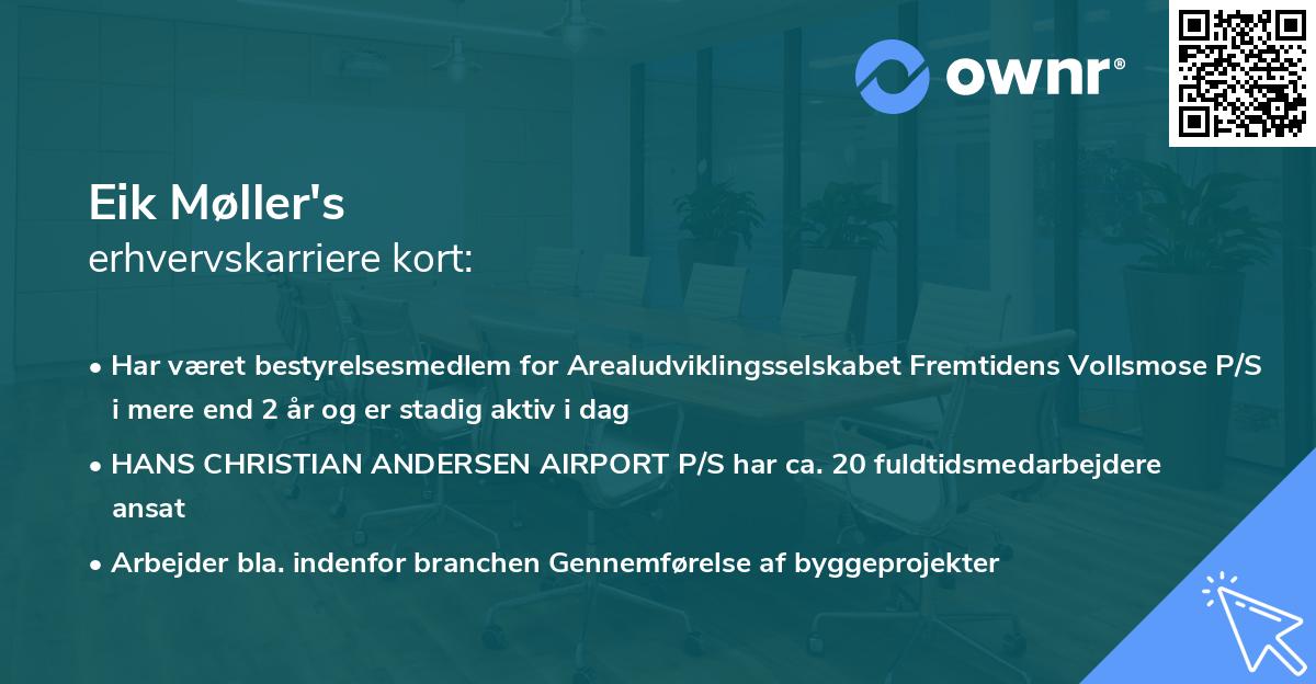 Eik Møller's erhvervskarriere kort