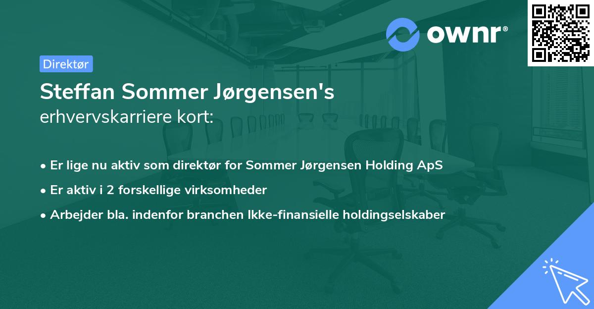 Steffan Sommer Jørgensen's erhvervskarriere kort