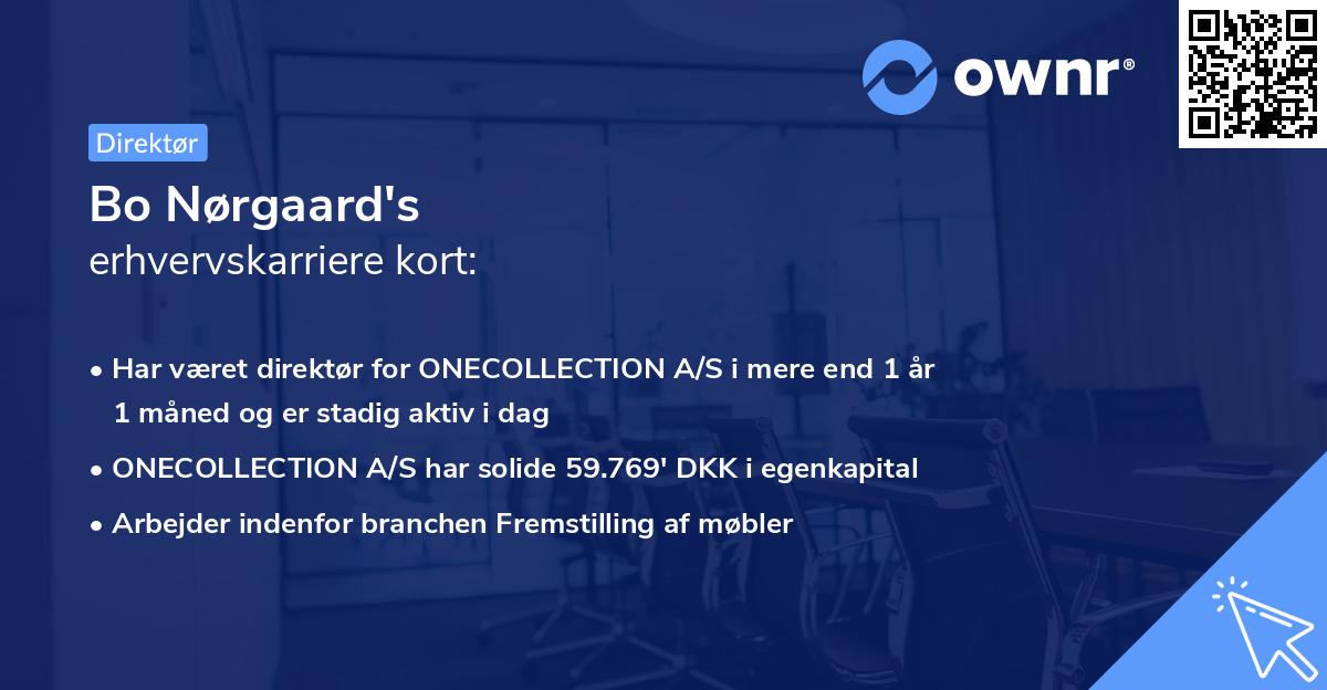 Bo Nørgaard's erhvervskarriere kort