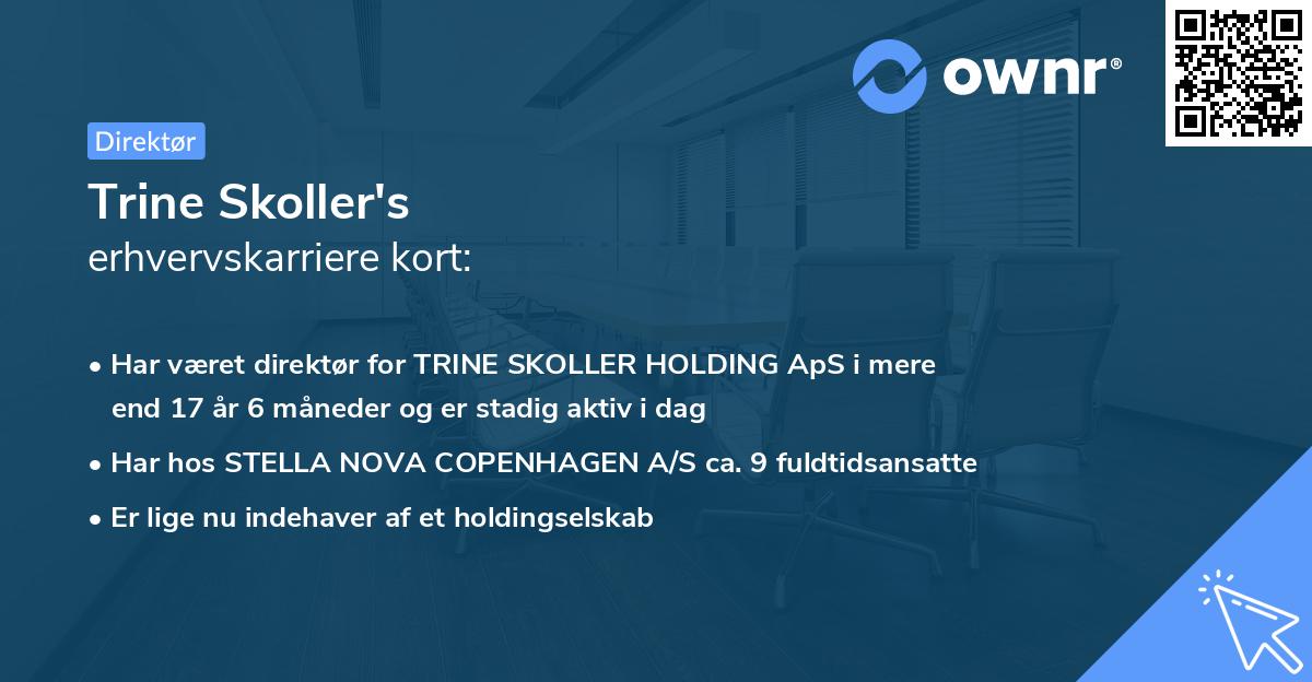 Trine Skoller's erhvervskarriere kort