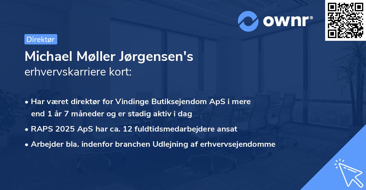 Michael Møller Jørgensen's erhvervskarriere kort