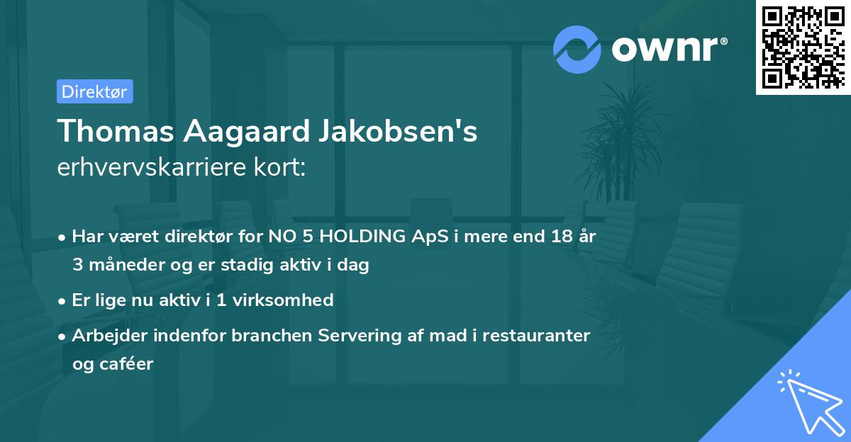 Thomas Aagaard Jakobsen's erhvervskarriere kort