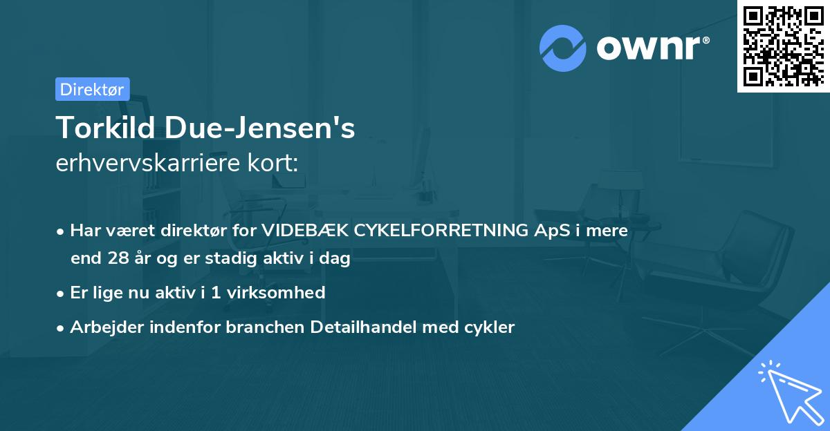 Torkild Due-Jensen's erhvervskarriere kort