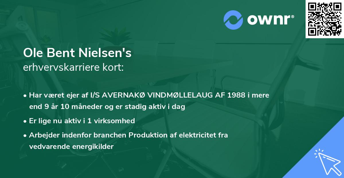 Ole Bent Nielsen's erhvervskarriere kort