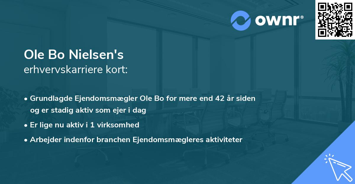 Ole Bo Nielsen's erhvervskarriere kort