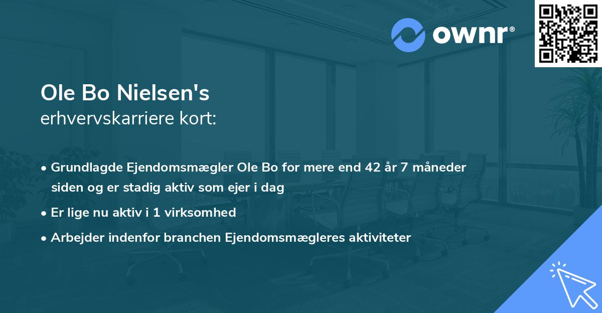 Ole Bo Nielsen's erhvervskarriere kort