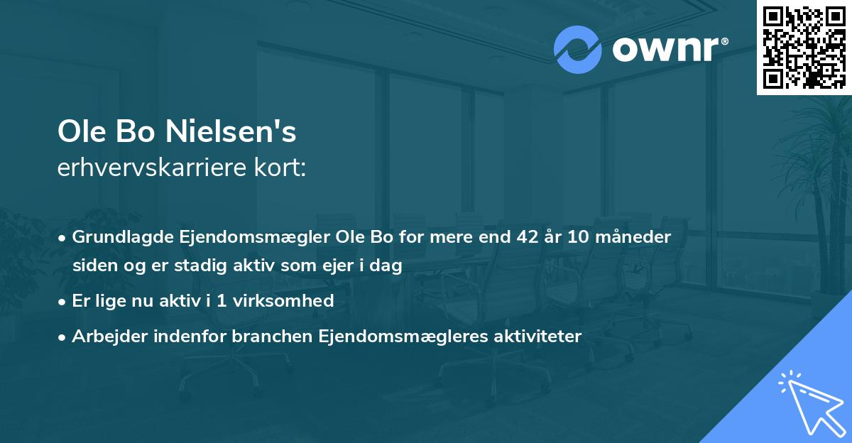 Ole Bo Nielsen's erhvervskarriere kort
