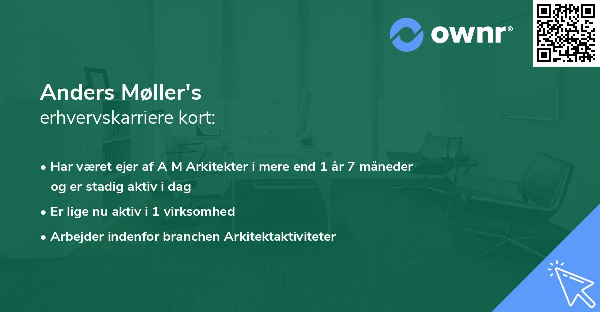Anders Møller's erhvervskarriere kort