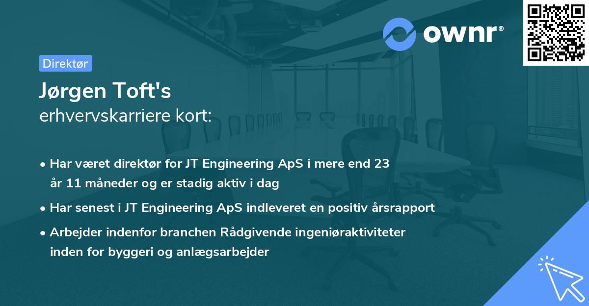 Jørgen Toft's erhvervskarriere kort