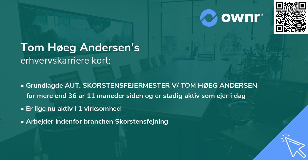 Tom Høeg Andersen's erhvervskarriere kort