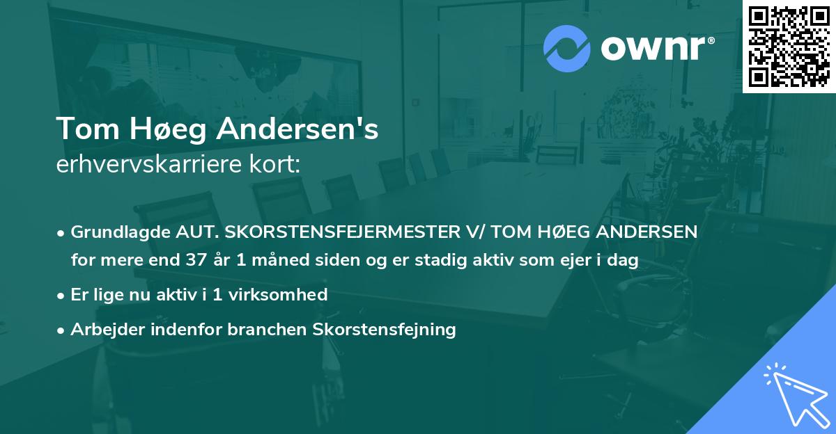 Tom Høeg Andersen's erhvervskarriere kort