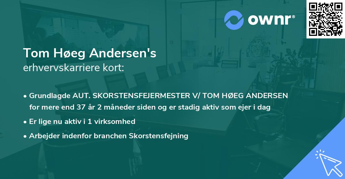 Tom Høeg Andersen's erhvervskarriere kort