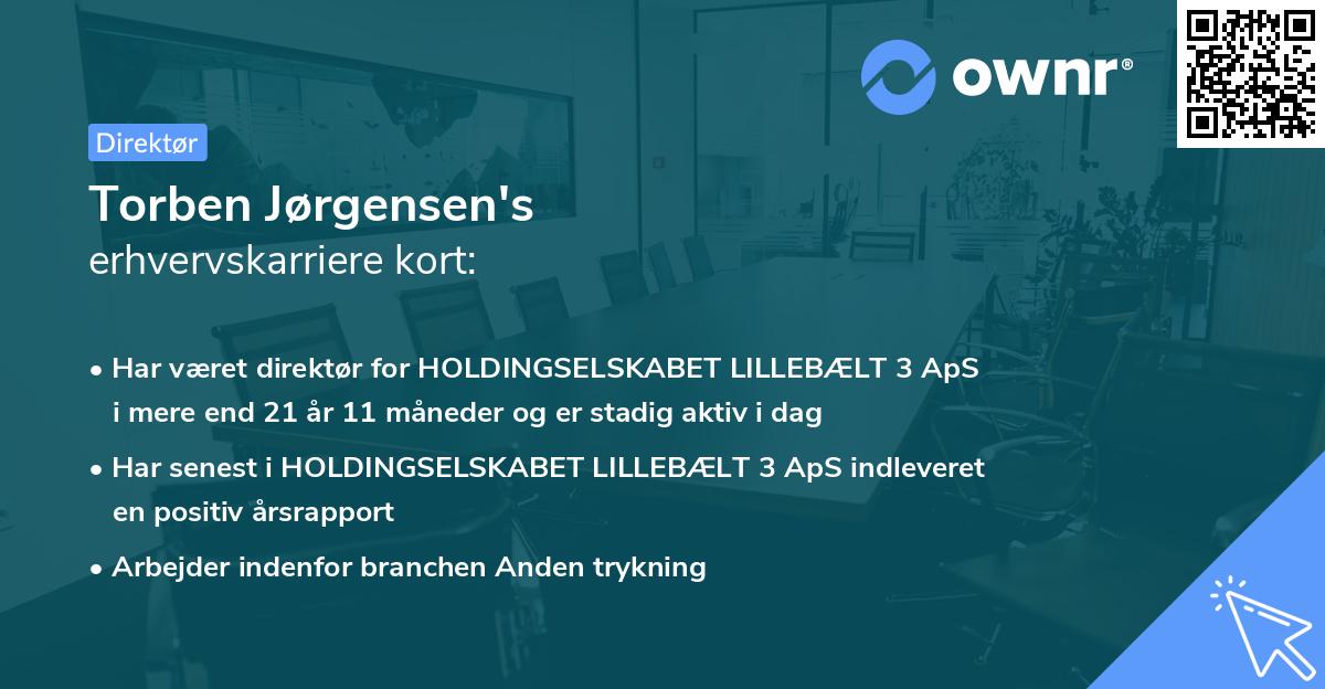 Torben Jørgensen's erhvervskarriere kort