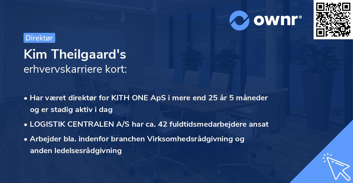 Kim Theilgaard's erhvervskarriere kort