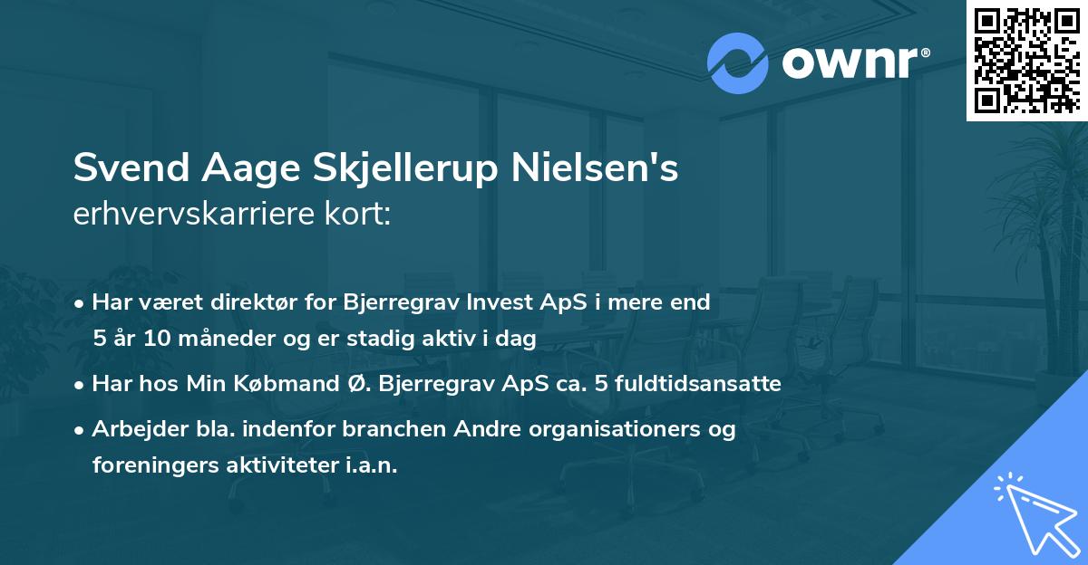 Svend Aage Skjellerup Nielsen's erhvervskarriere kort