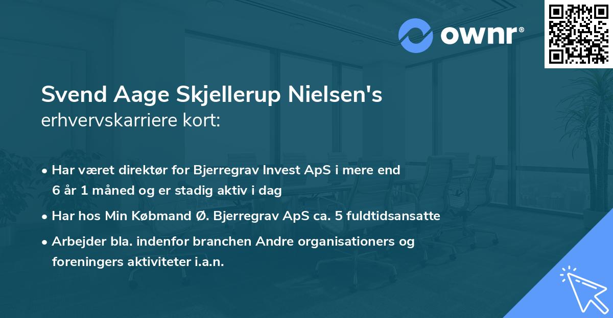 Svend Aage Skjellerup Nielsen's erhvervskarriere kort