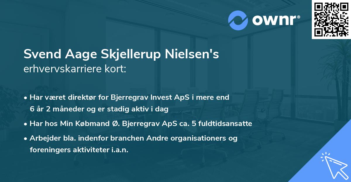 Svend Aage Skjellerup Nielsen's erhvervskarriere kort