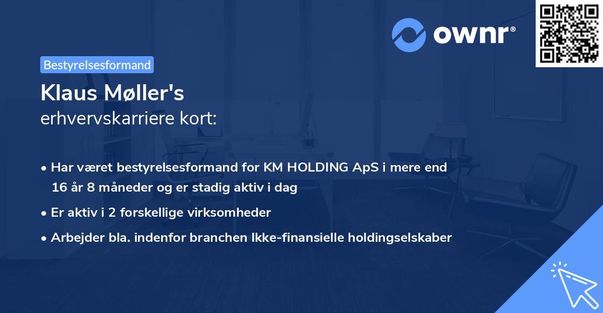 Klaus Møller's erhvervskarriere kort