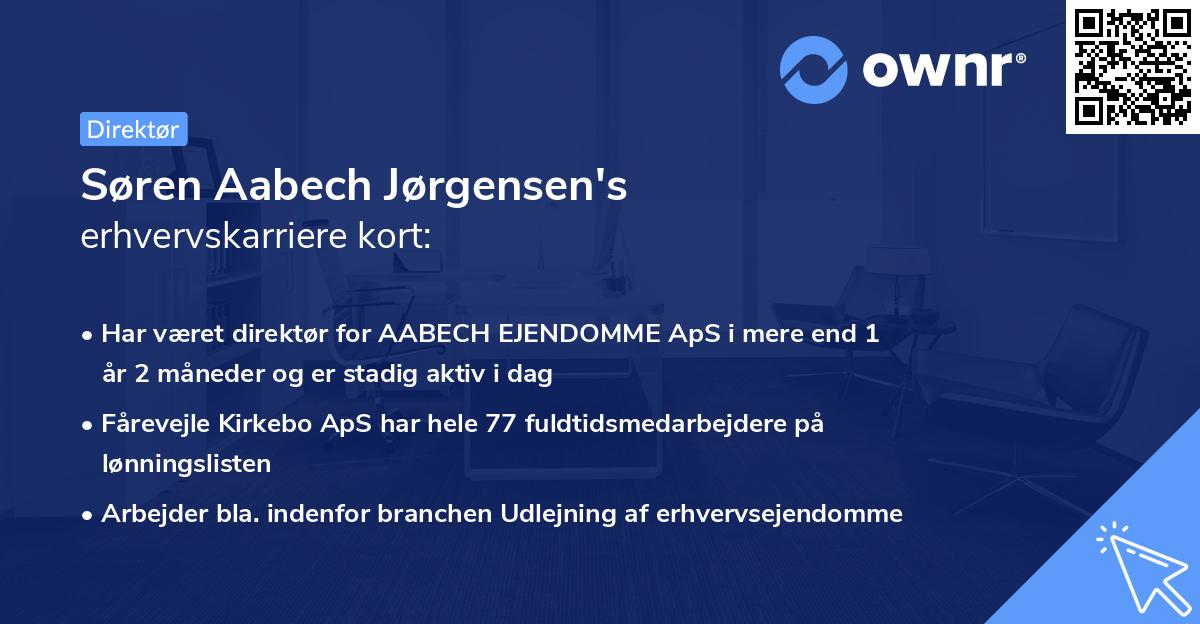 Søren Aabech Jørgensen's erhvervskarriere kort