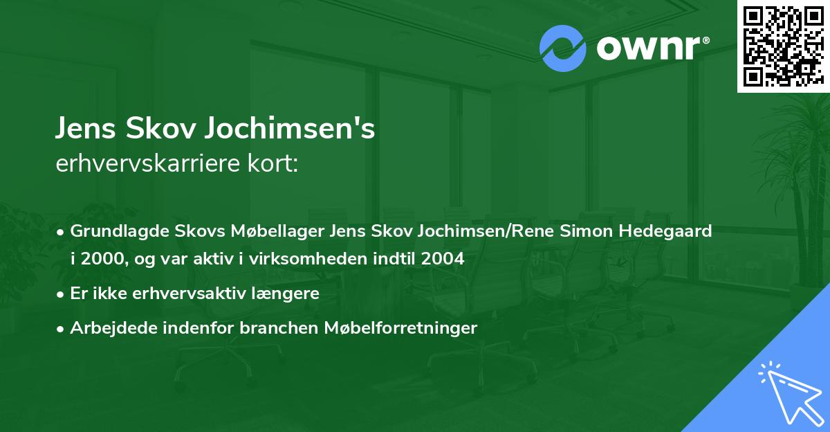 Jens Skov Jochimsen's erhvervskarriere kort