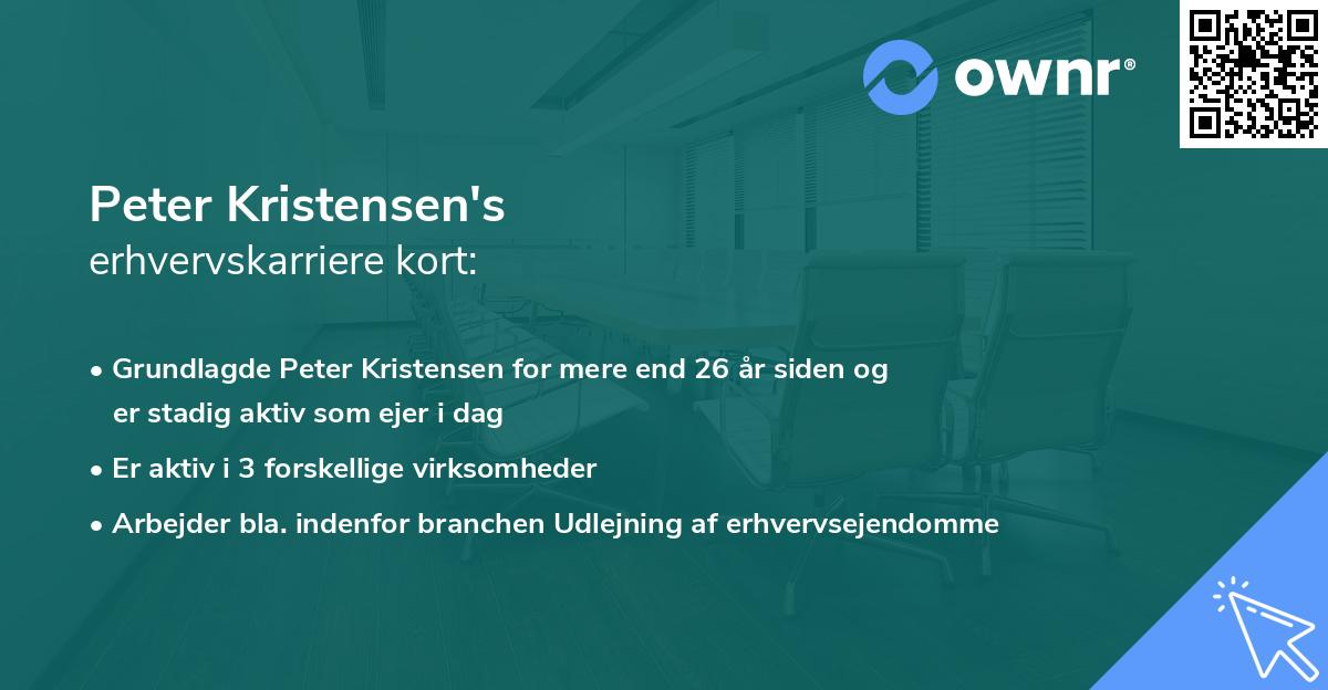 Peter Kristensen's erhvervskarriere kort