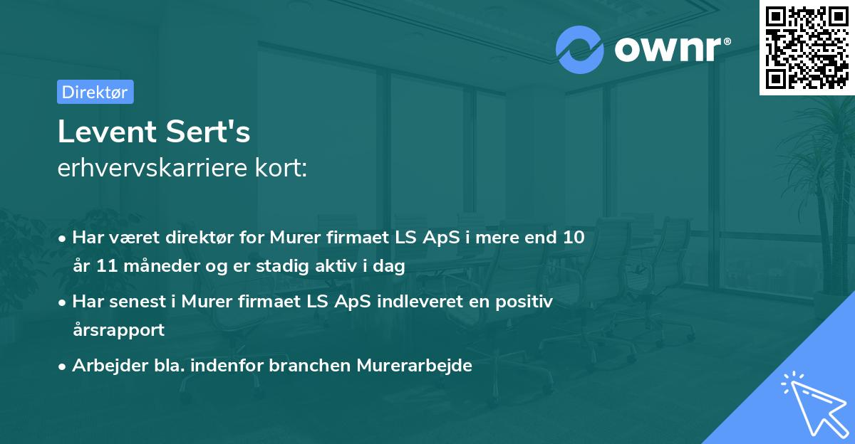 Levent Sert's erhvervskarriere kort