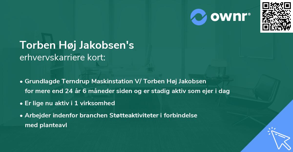 Torben Høj Jakobsen's erhvervskarriere kort