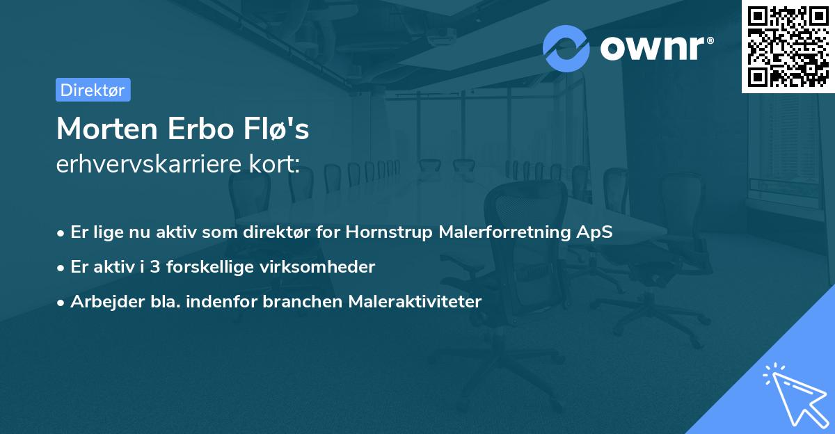 Morten Erbo Flø's erhvervskarriere kort